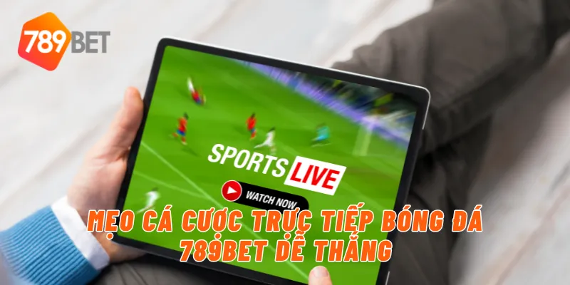 Mẹo cá cược trực tiếp bóng đá 789BET dễ thắng