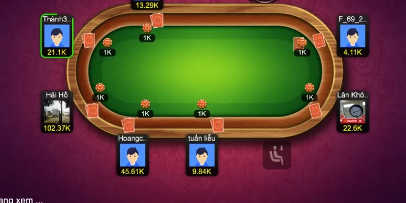 Các trường hợp nổi bật khi chơi bài liêng